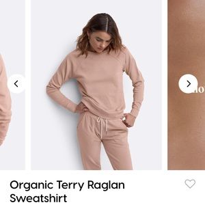 MATE The Label Rose Classic Jogger and Raglan Set in XL